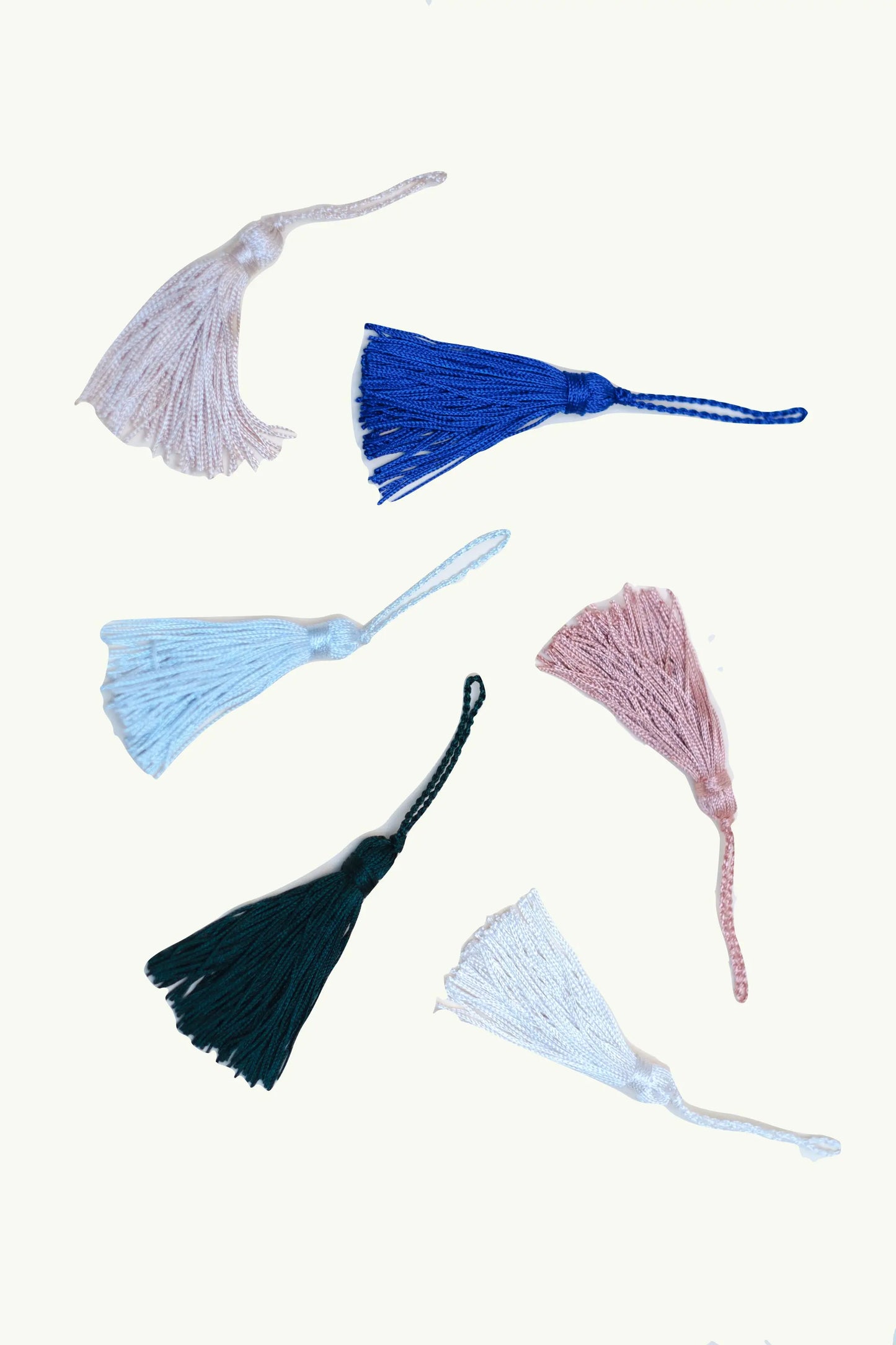 Borla de seda Marfil Blanco ràfega Borla de seda