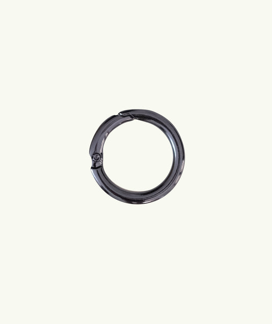 Black Silver Carrying Ring