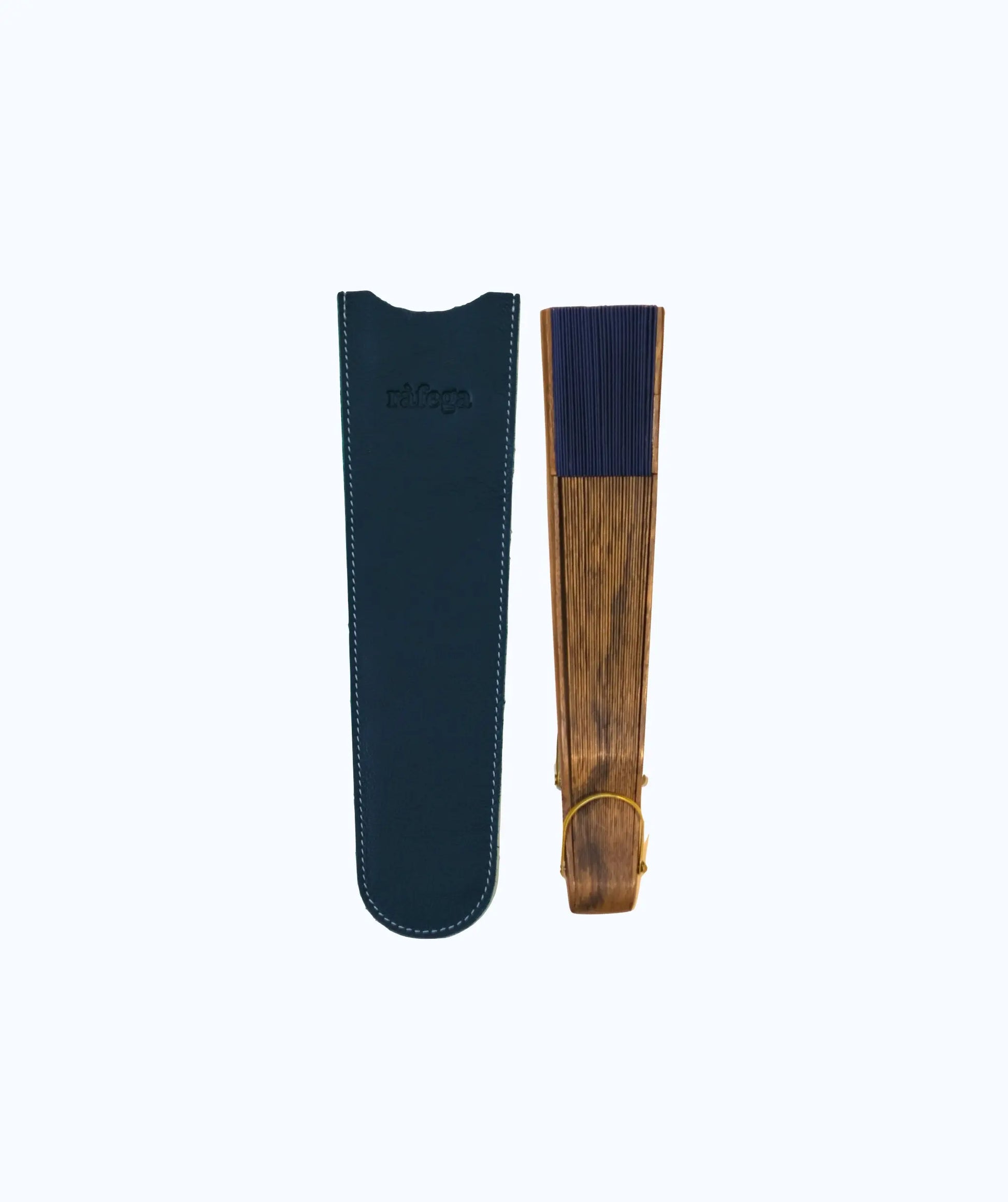Funda de piel abanico - Verde Noche ràfega Funda Cuero 