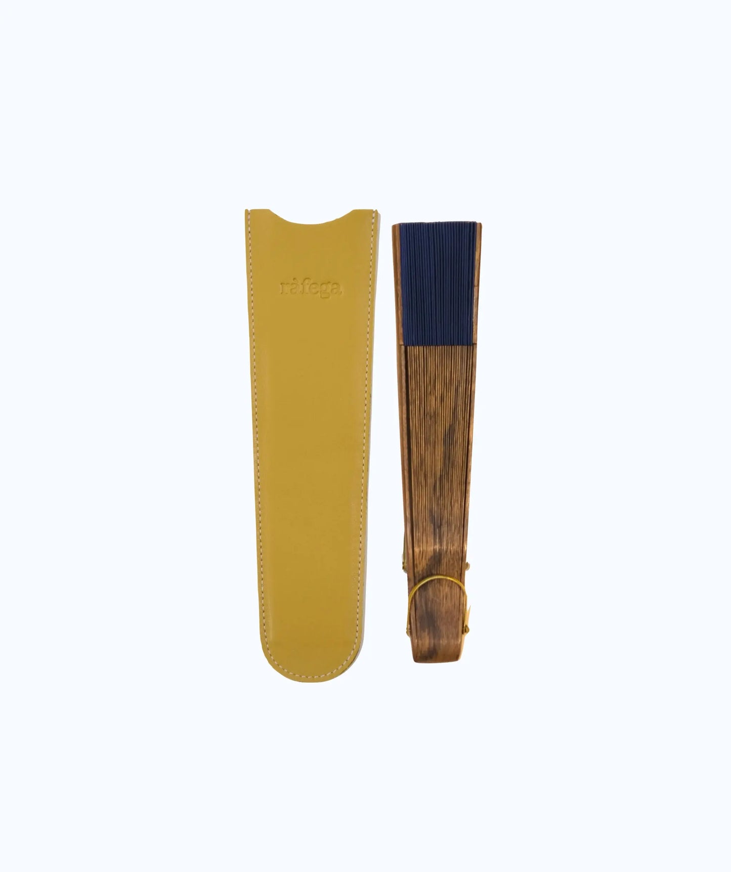 Funda de piel abanico - Mostaza ràfega Funda Cuero 
