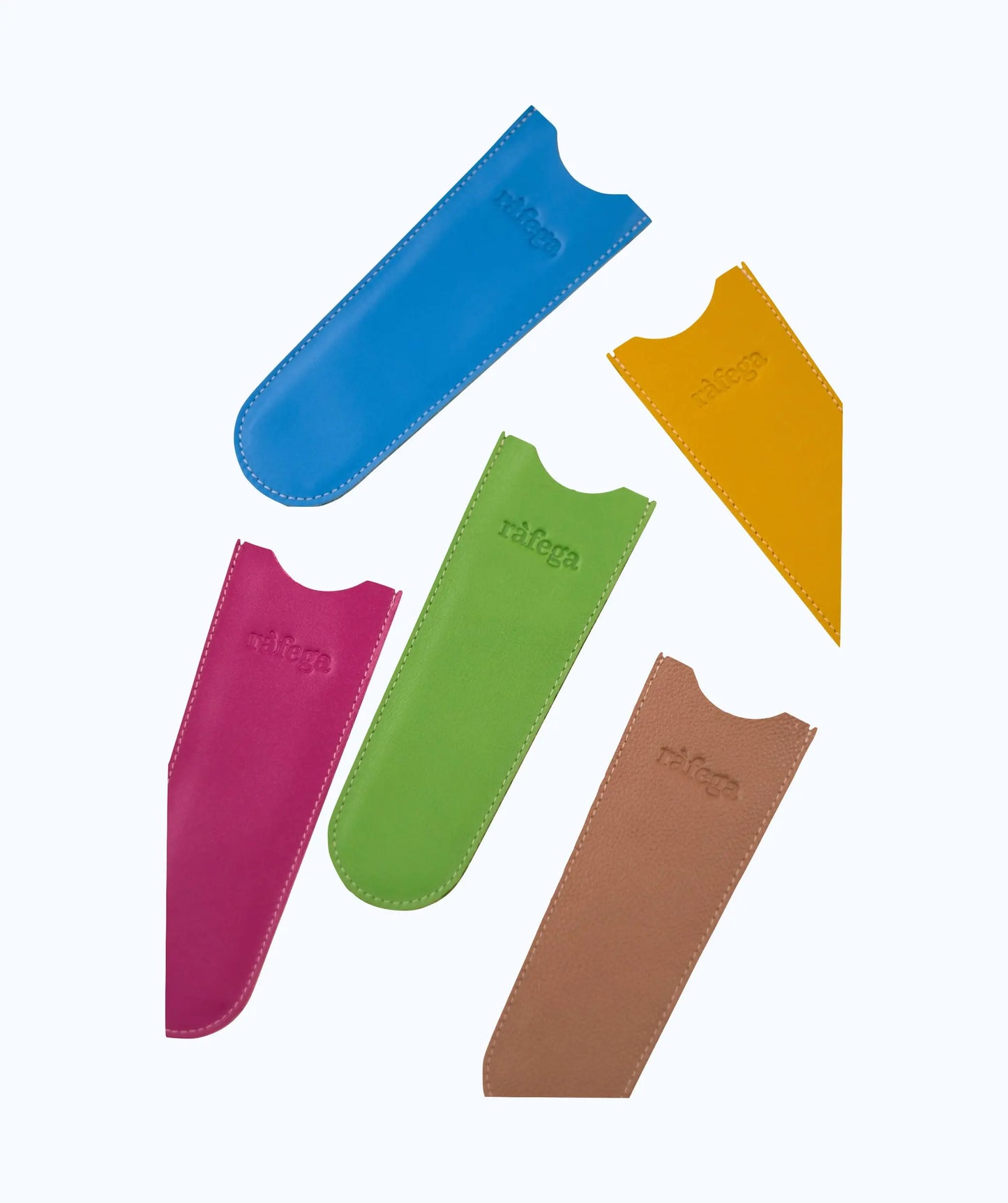 Funda de piel abanico petitó - Mostaza ràfega Funda Cuero 