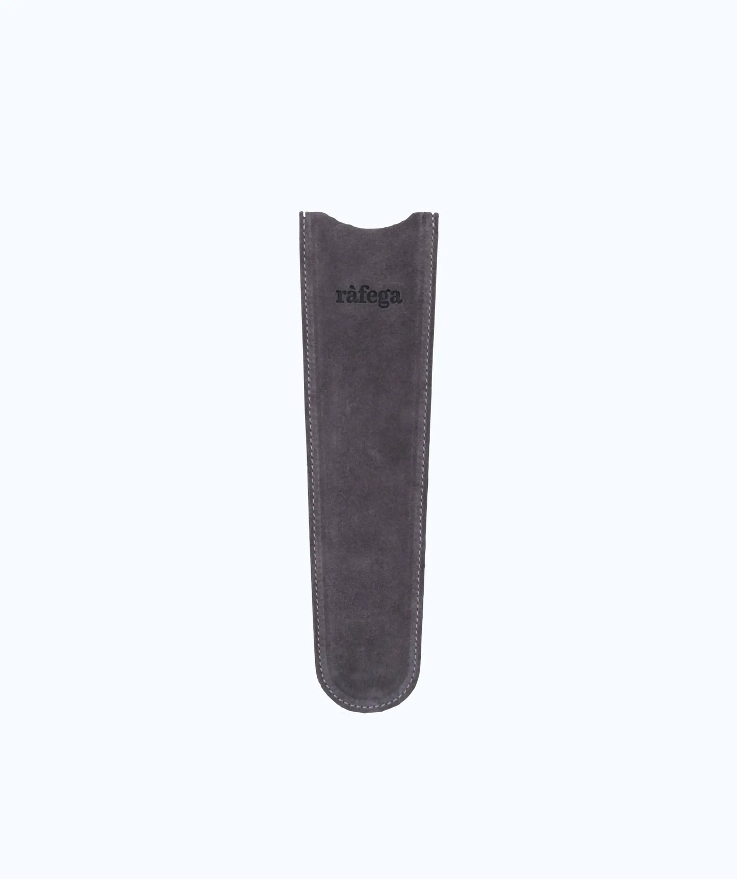 Funda de piel abanico - Ante Gris ràfega Funda Cuero 