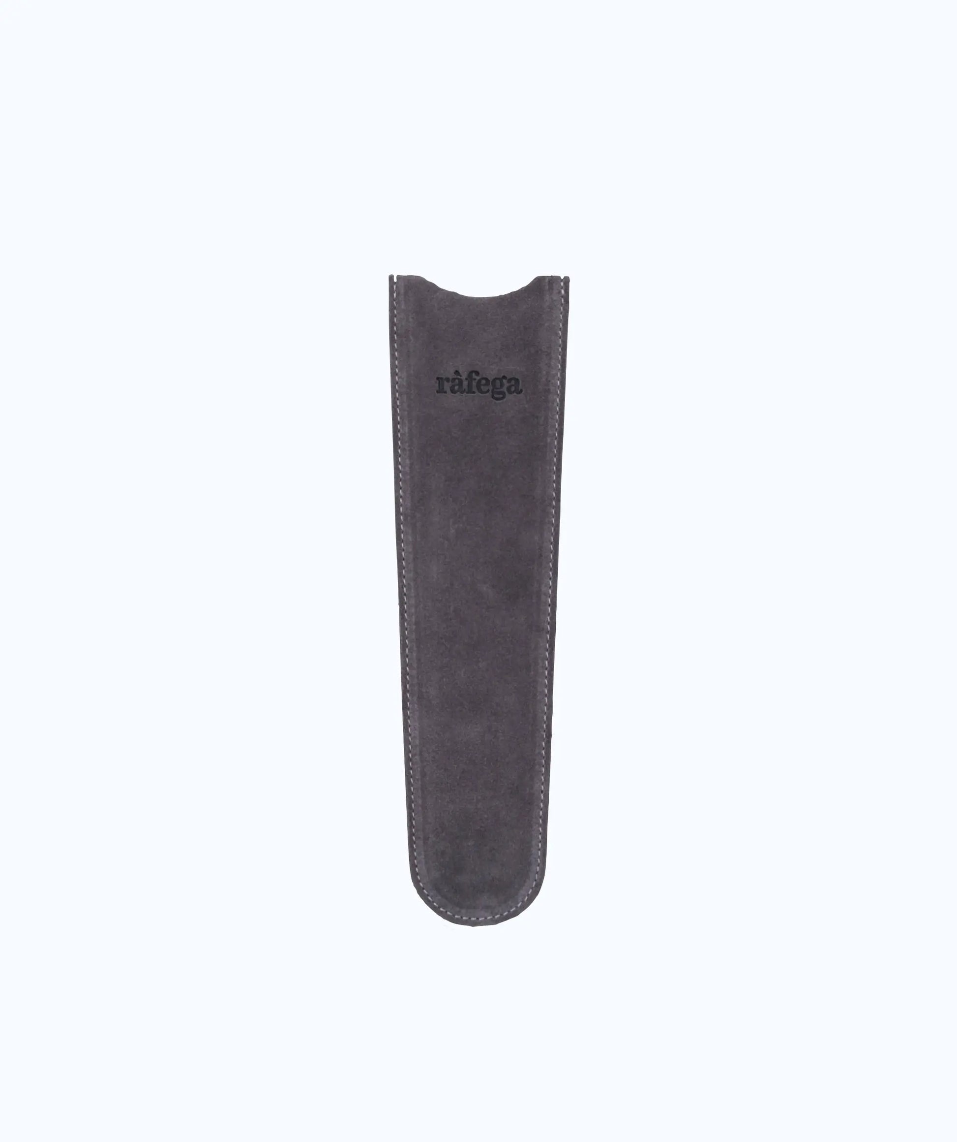 Funda de piel abanico - Ante Gris ràfega Funda Cuero 